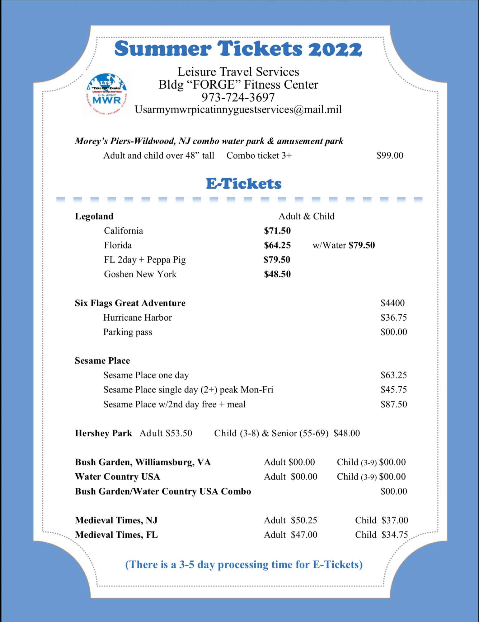 leisure travel services fort gregg adams tickets